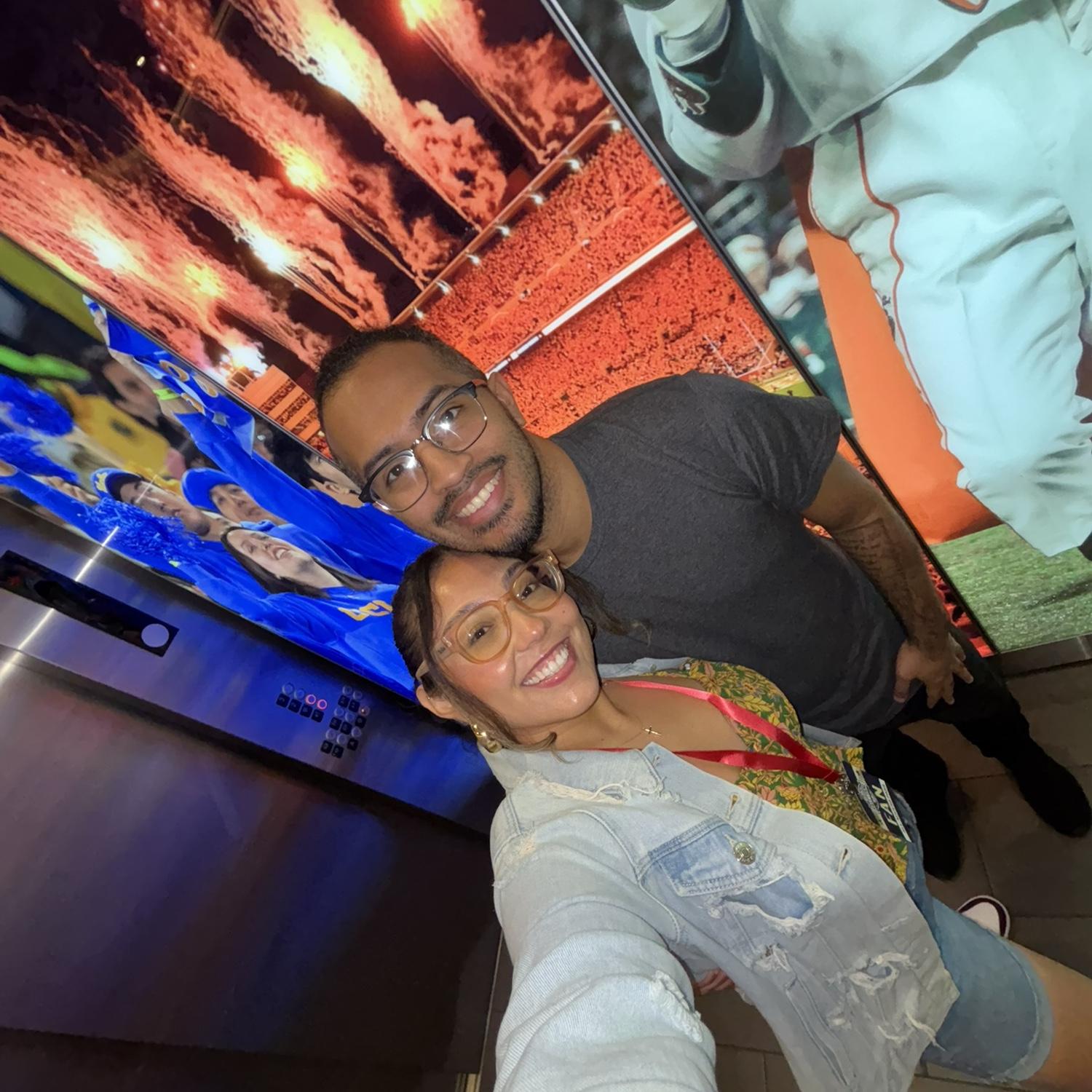 At the College Football Hall of Fame- we almost didn't make it- Glad we did!