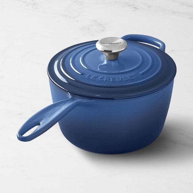 Le Creuset Signature Enameled Cast Iron Saucepan, 2 1/4-Qt., Lapis