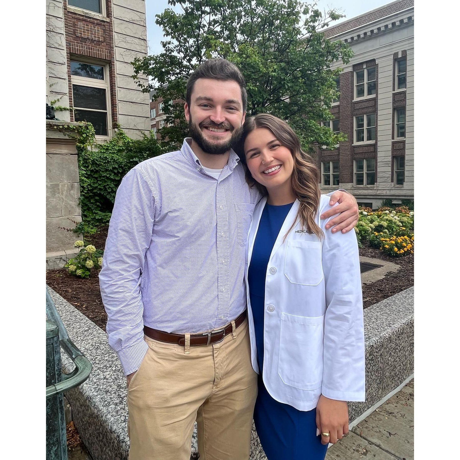 8.19.2022 - Anna's White Coat Ceremony, the day she officially became a Gopher! Our journey in Minnesota continues as she works toward her MD!