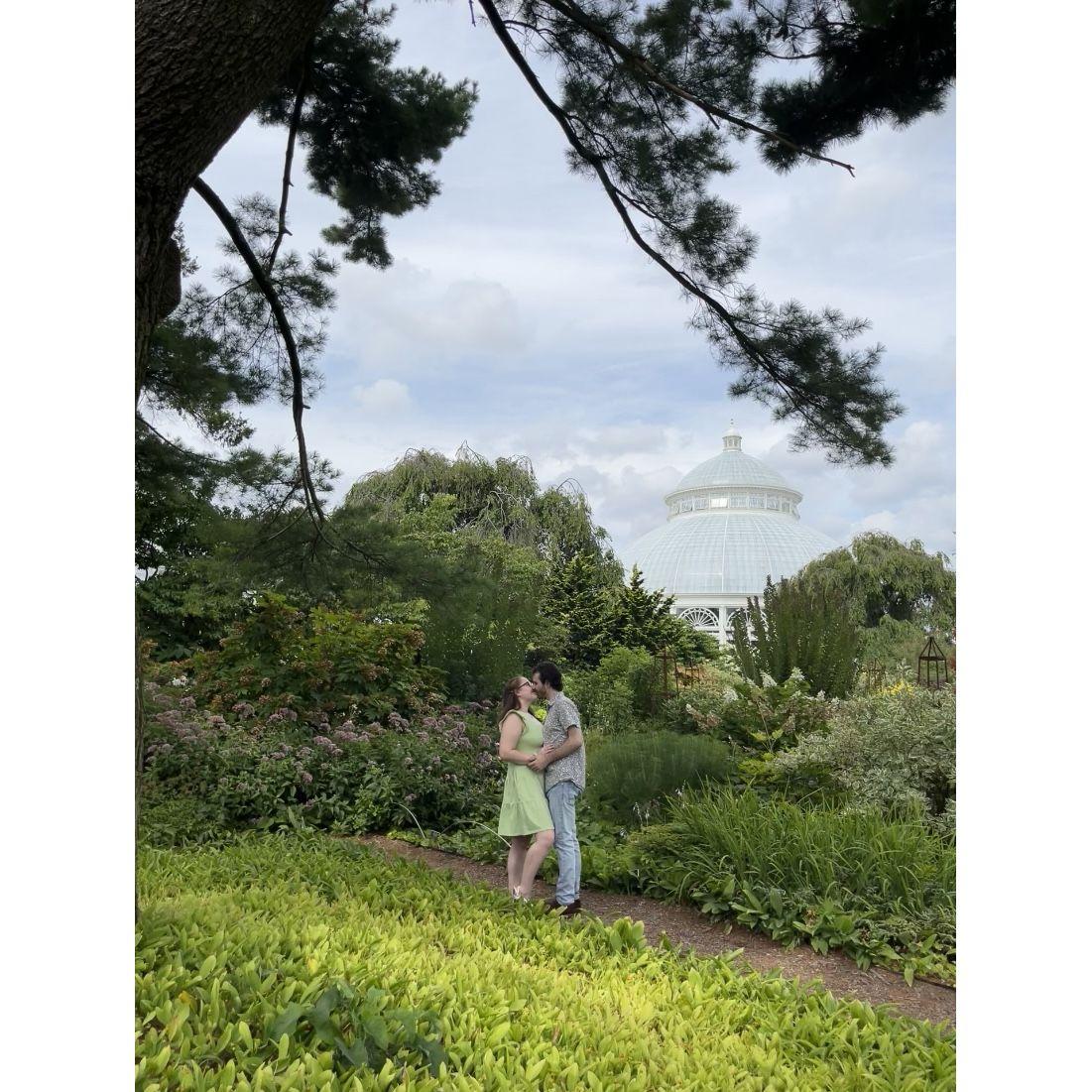 Our 2nd anniversary at the bronx botanical gardens