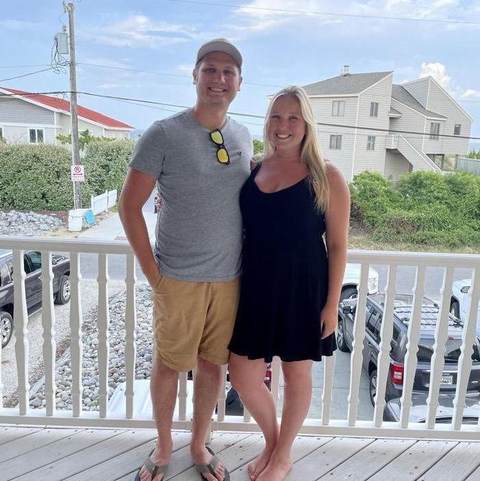 July 15, 2021 - Sandbridge, VA. Corey's first time on my family vacation. This is the same place we got engaged four years later!
