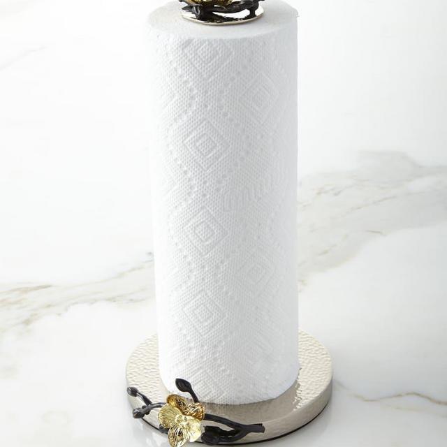 Gold Orchid Paper Towel Holder