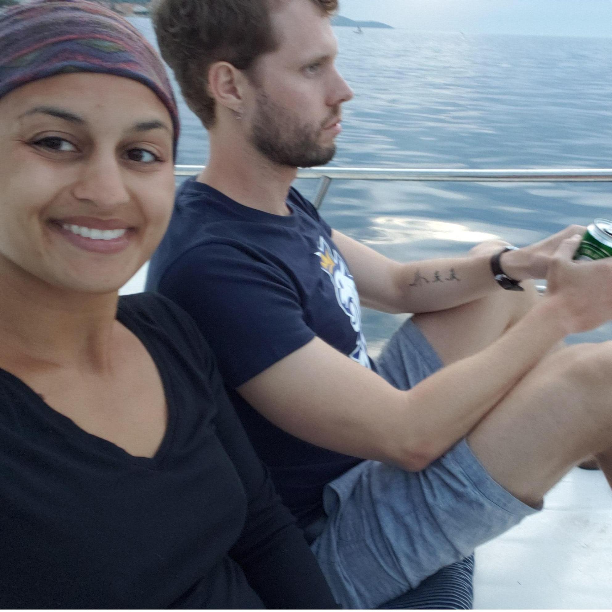 The night he proposed. 
2019 Private Boat Tour, Zadar, Croatia