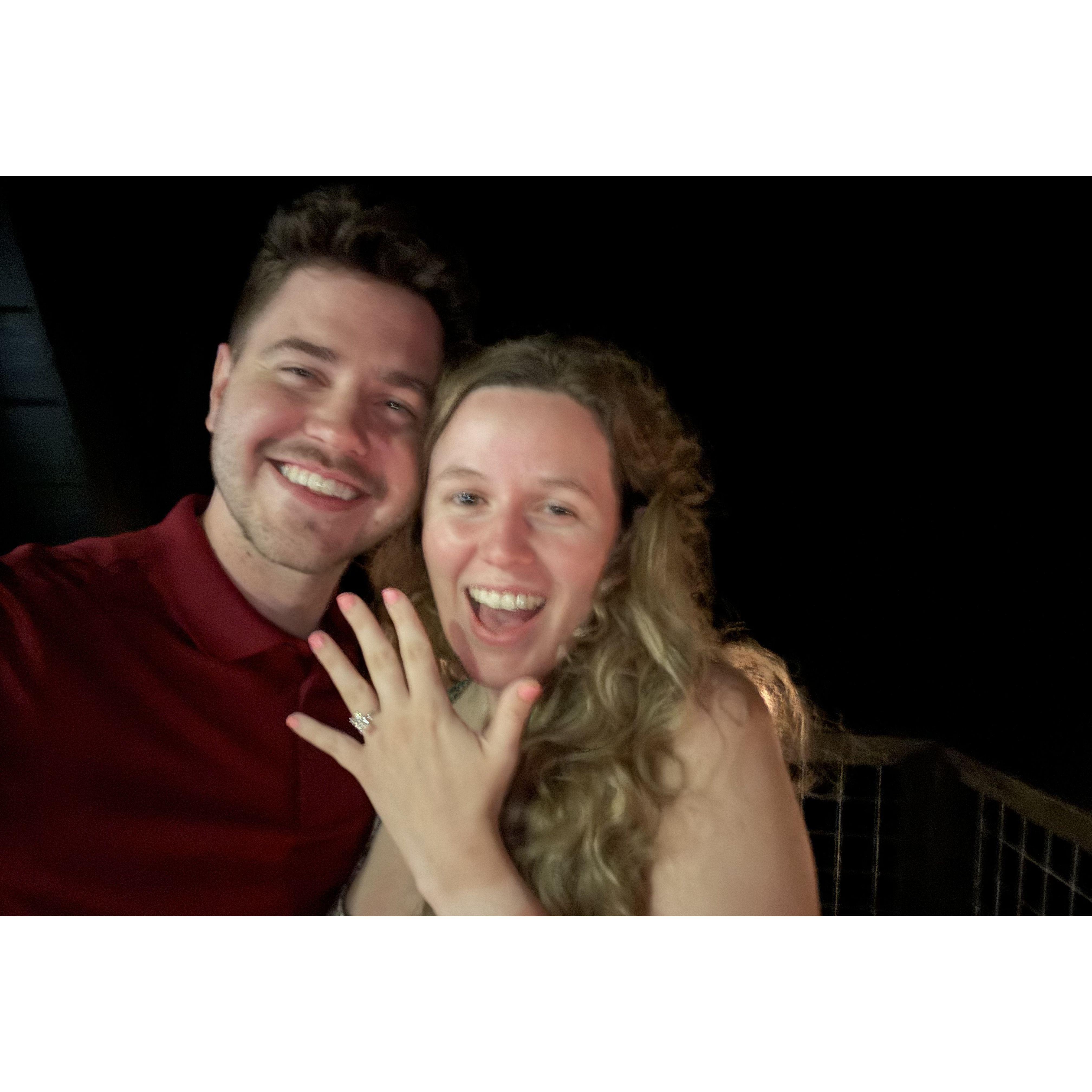 Jack proposed a week after Courtney's masters graduation from Wake Forest on our celebration trip to Nashville. It was a private and joyful moment that we'll never forget.