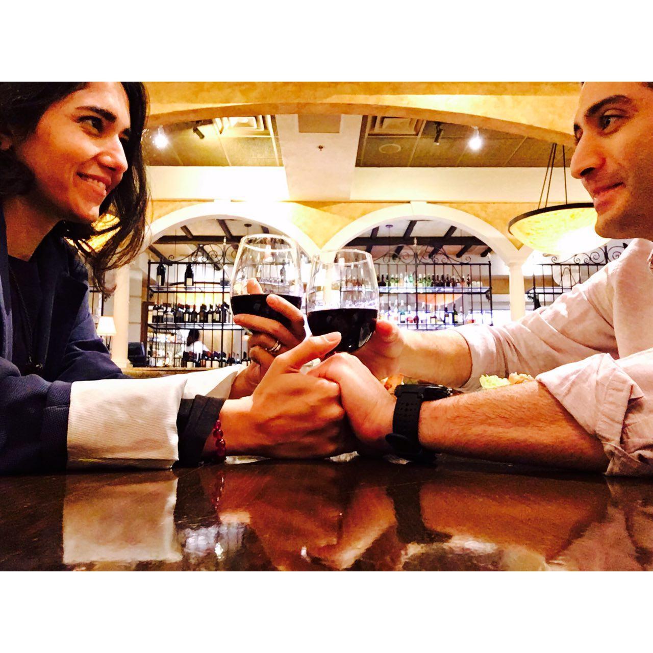 This was our first dinner together after 15 months...