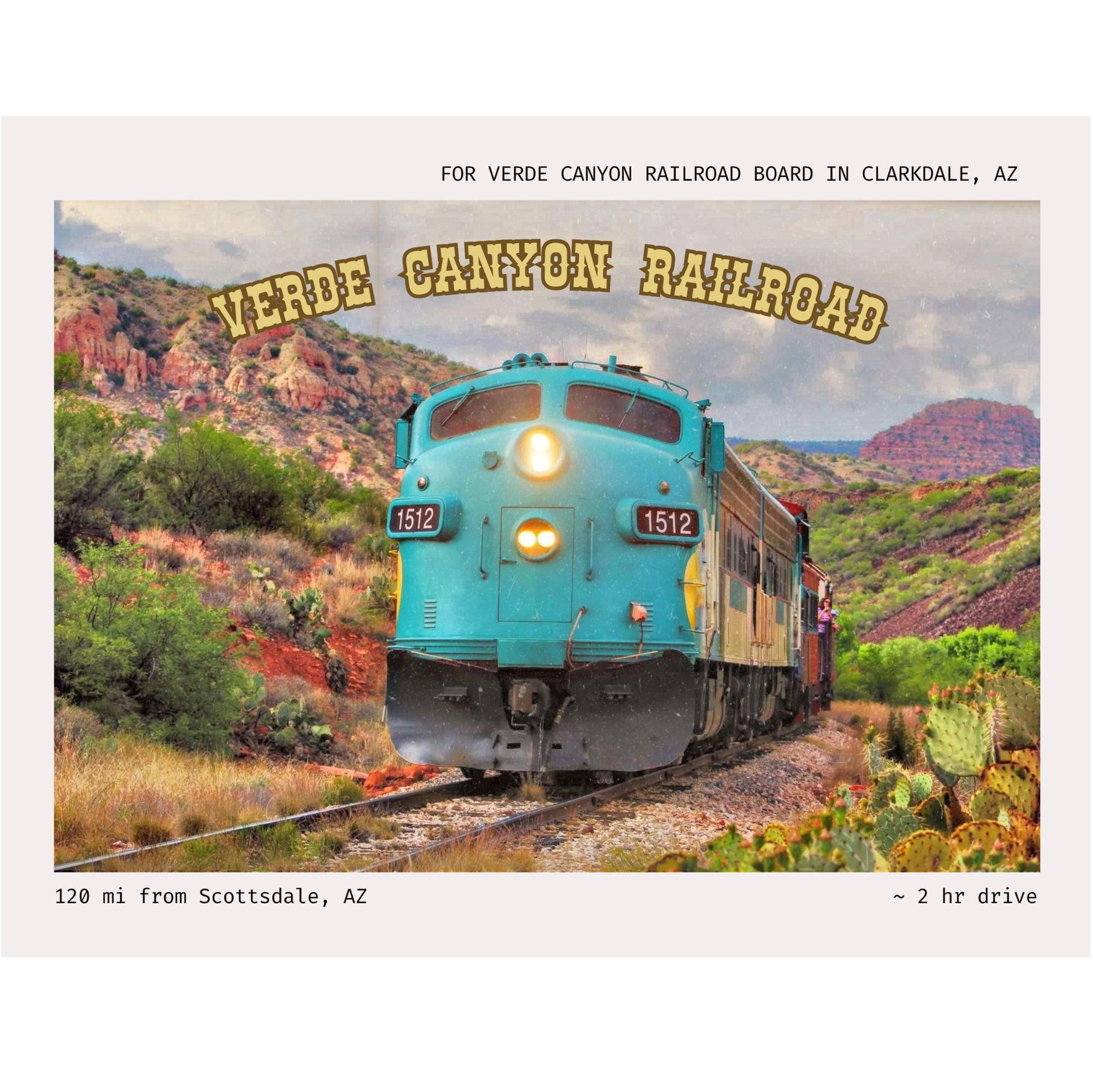 A scenic wilderness train ride through Arizona’s red rock canyons and lush river valley. Book through: https://verdecanyonrr.com