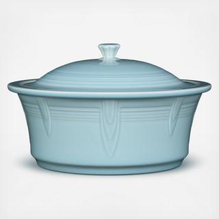 Large Round Covered Cassesrole