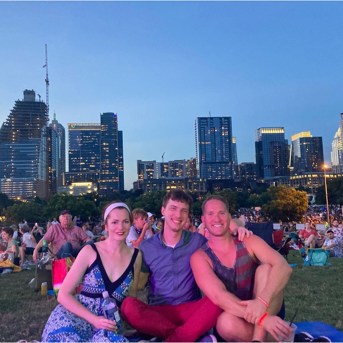 July 4th with family and the Austin Symphony. Austin, TX.