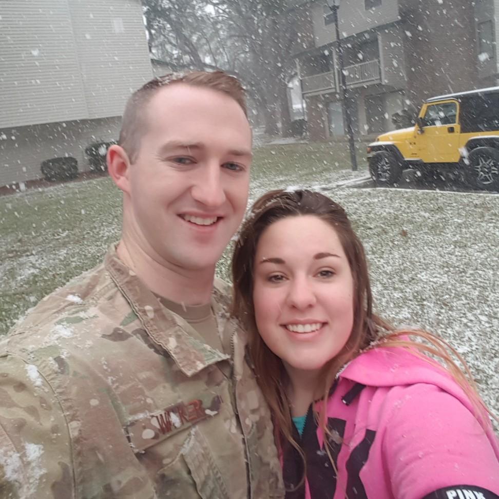 My first time in snow, and it was in South Georgia