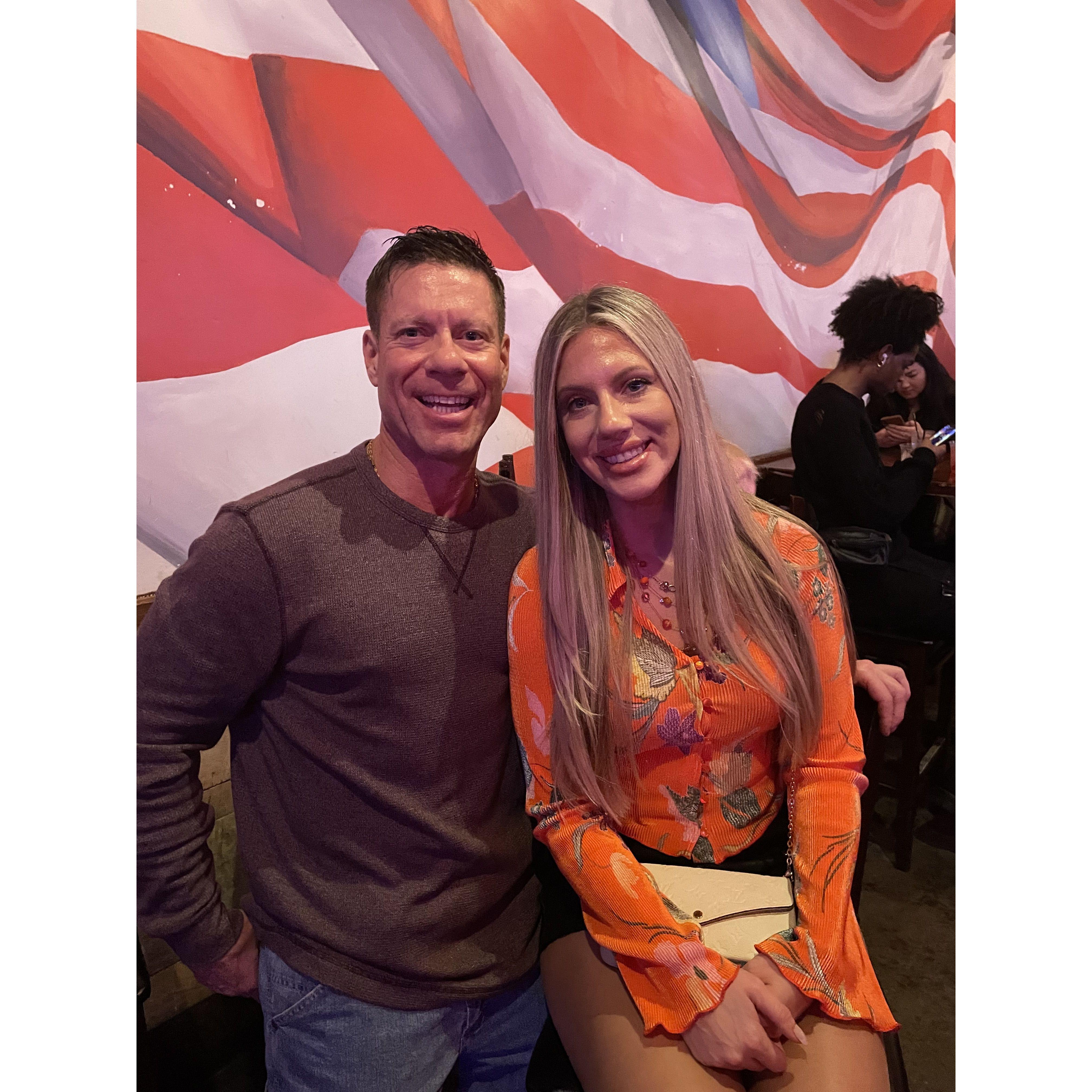 Jack (Jackie to Julia and Joann) and Julia on Brian's 43rd birthday