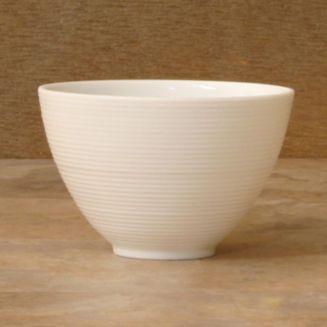 "Hemisphere" White Salad Bowl, Small