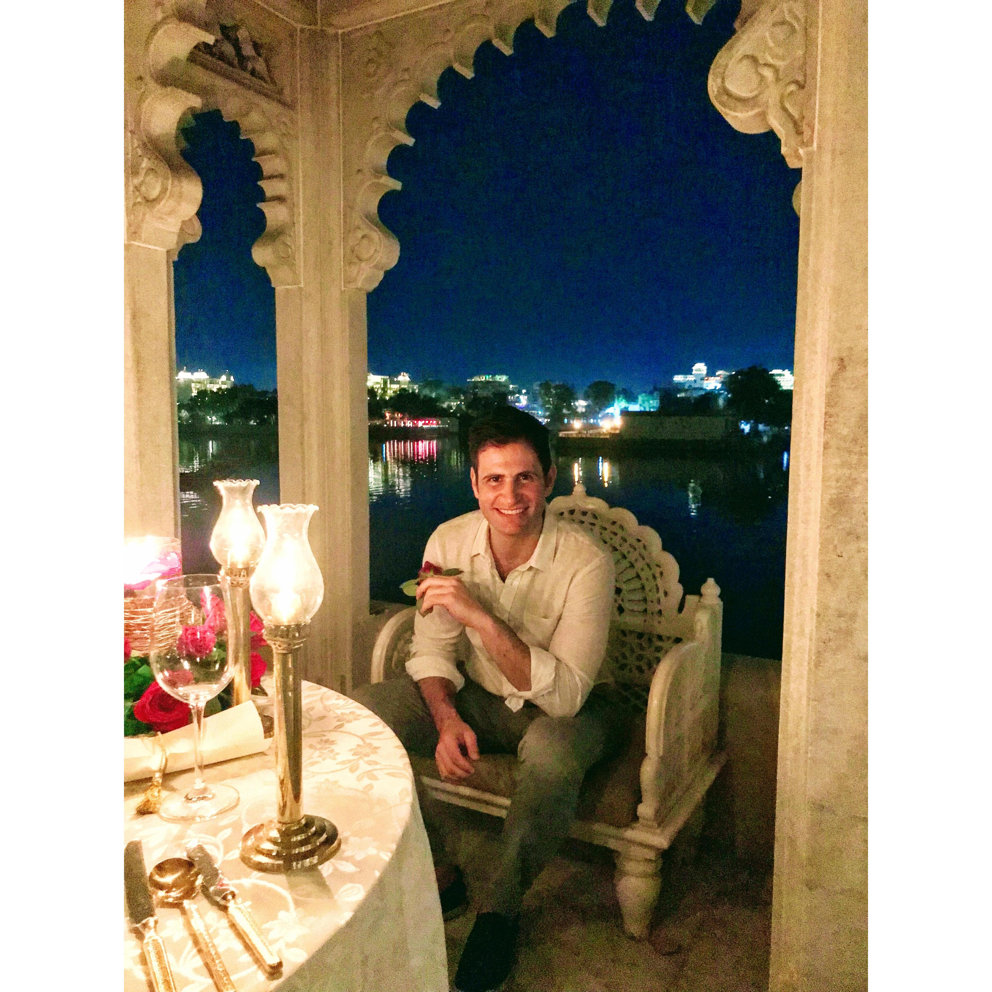 Billy getting used to the Maharaja lifestyle