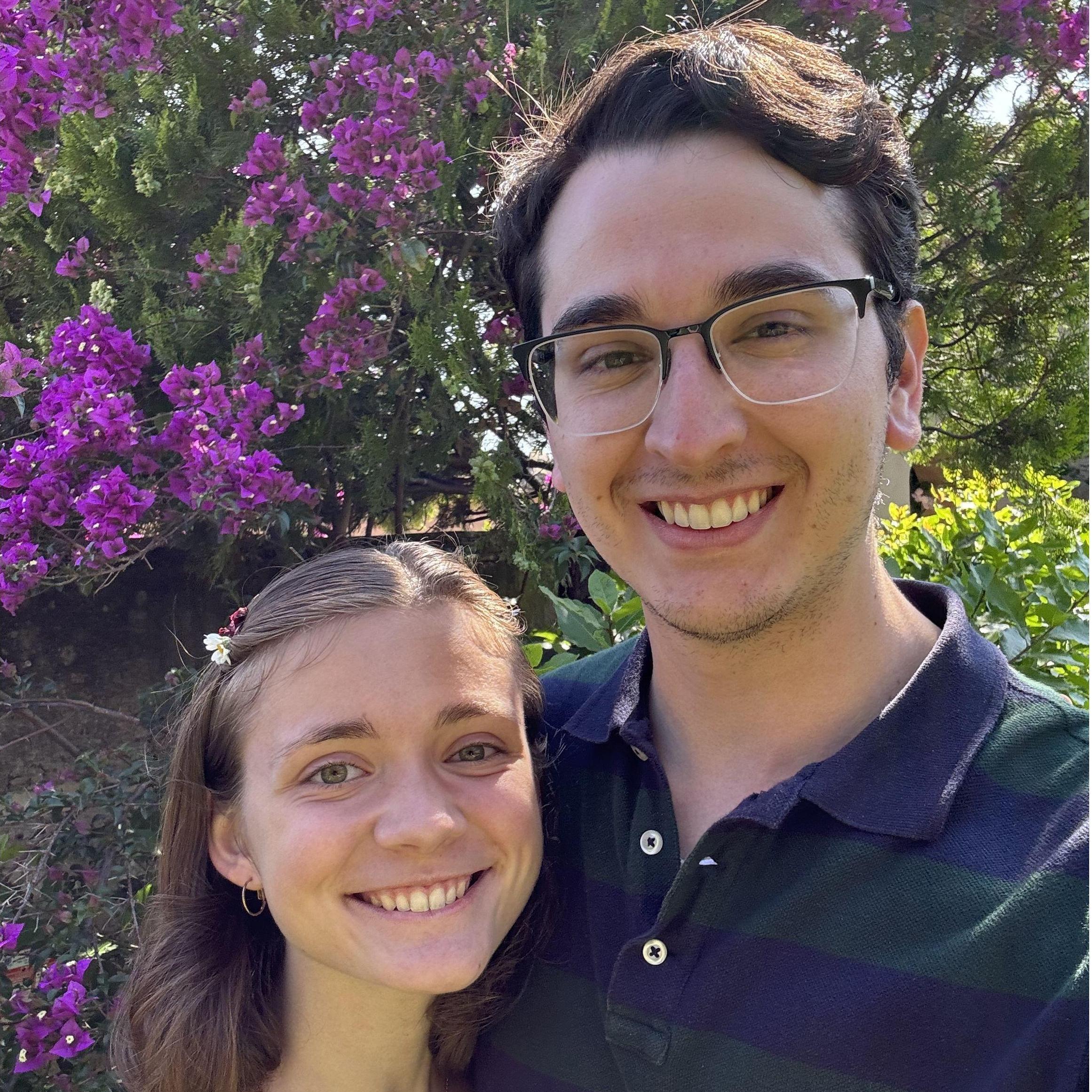 Grace visits Jayson during his studies at the Angelicum in Rome