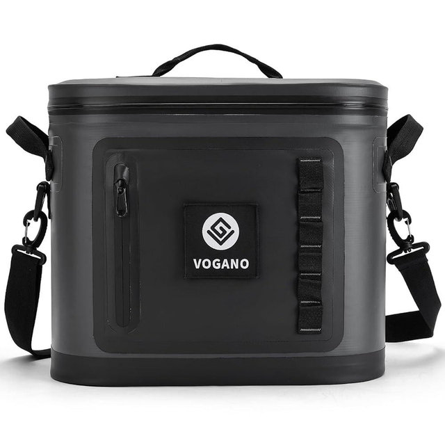 Vogano Soft Cooler - Insulated Leak-Proof Cooler Bag with Waterproof Zipper | 28 Can Portable Ice Chest for Camping, Beach, Travel, Picnic, Fishing
