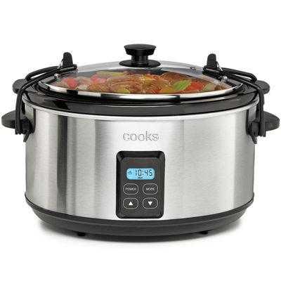Cooks 5-Qt. Programmable Latch and Travel Slow Cooker