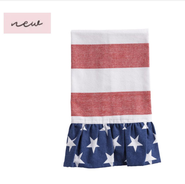 Red Stripe Americana Towel