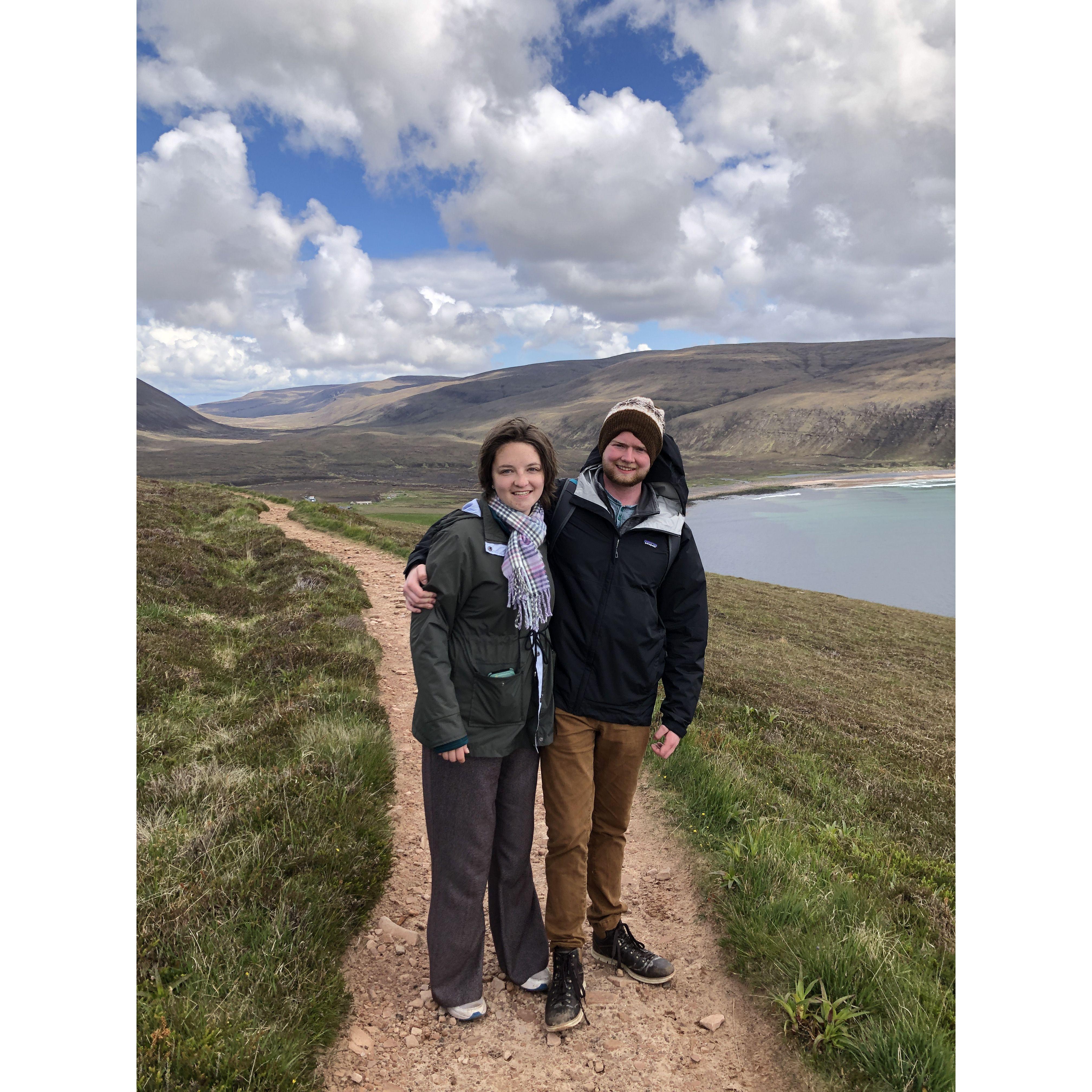 Hiking in Orkney.