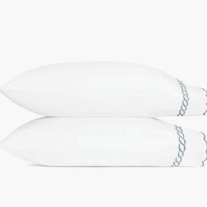 Matouk Classic Chain Scallop Set of 2 Pillowcases