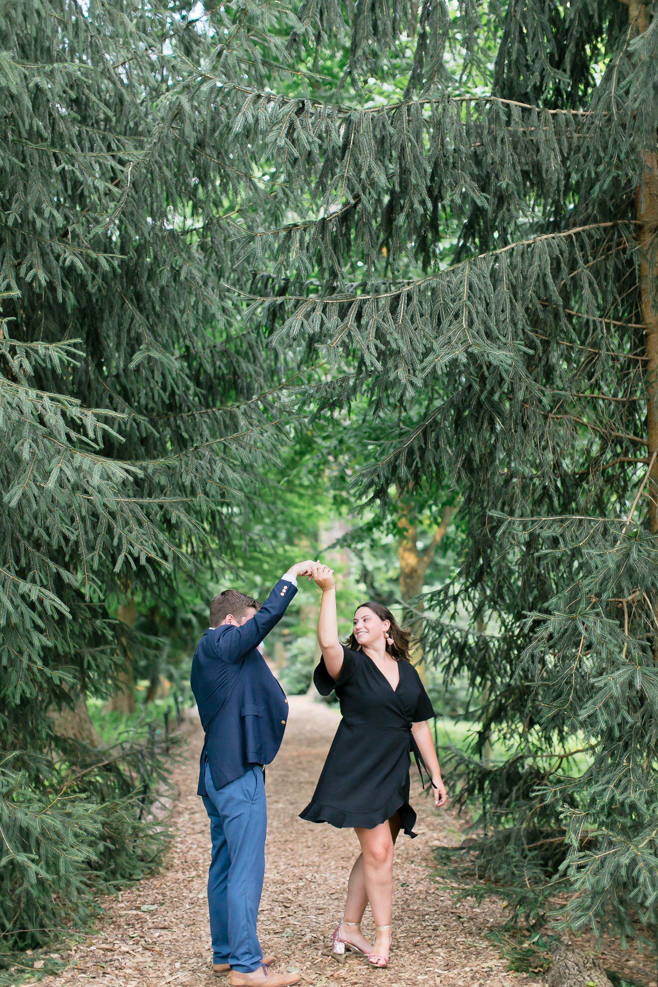 Spinning me around and around in circles at Longwood Gardens in July of 2019.