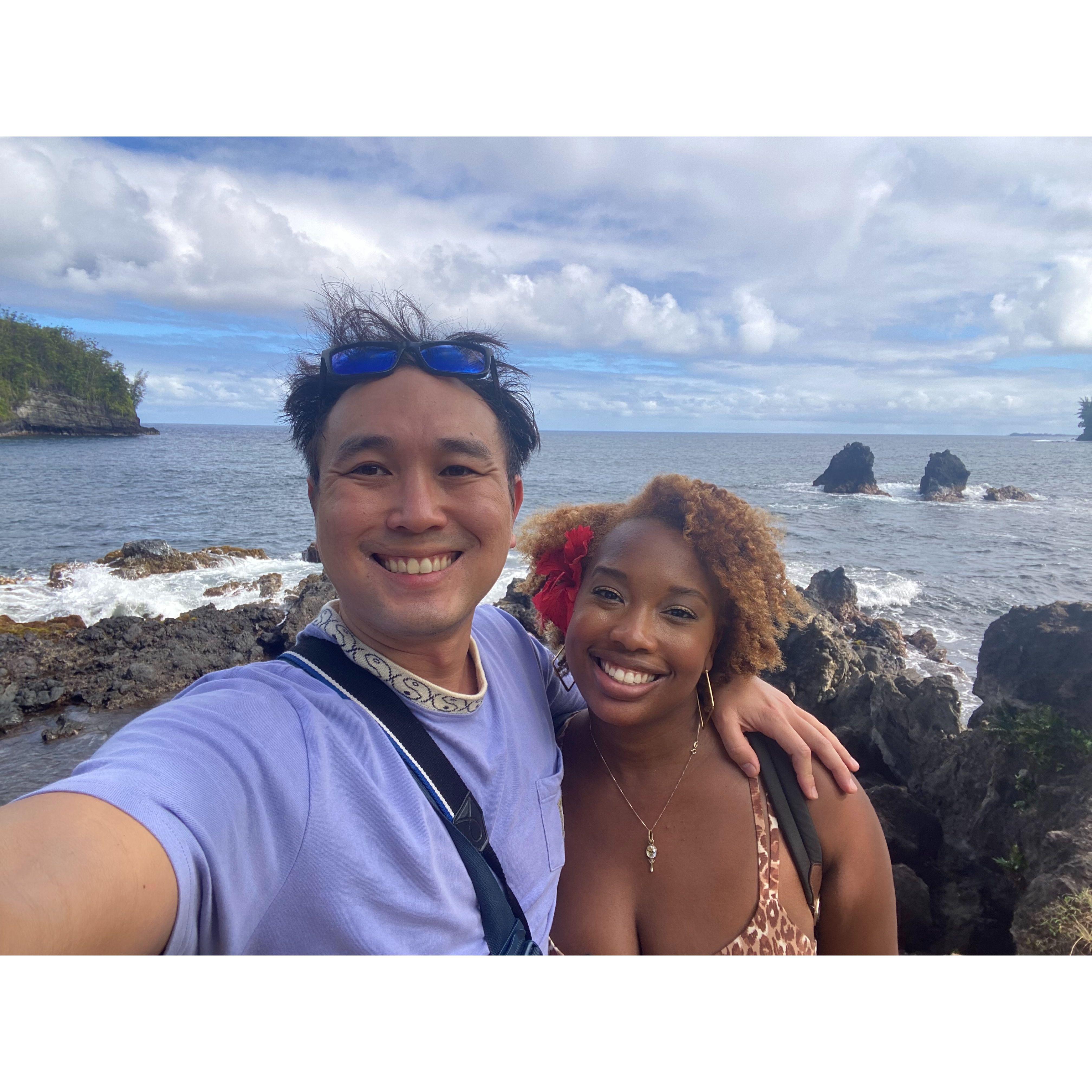 We spent our time wandering beautiful beaches.  Onomea Bay