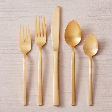 Gold Flatware Set