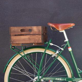 Wooden Bicycle Crate