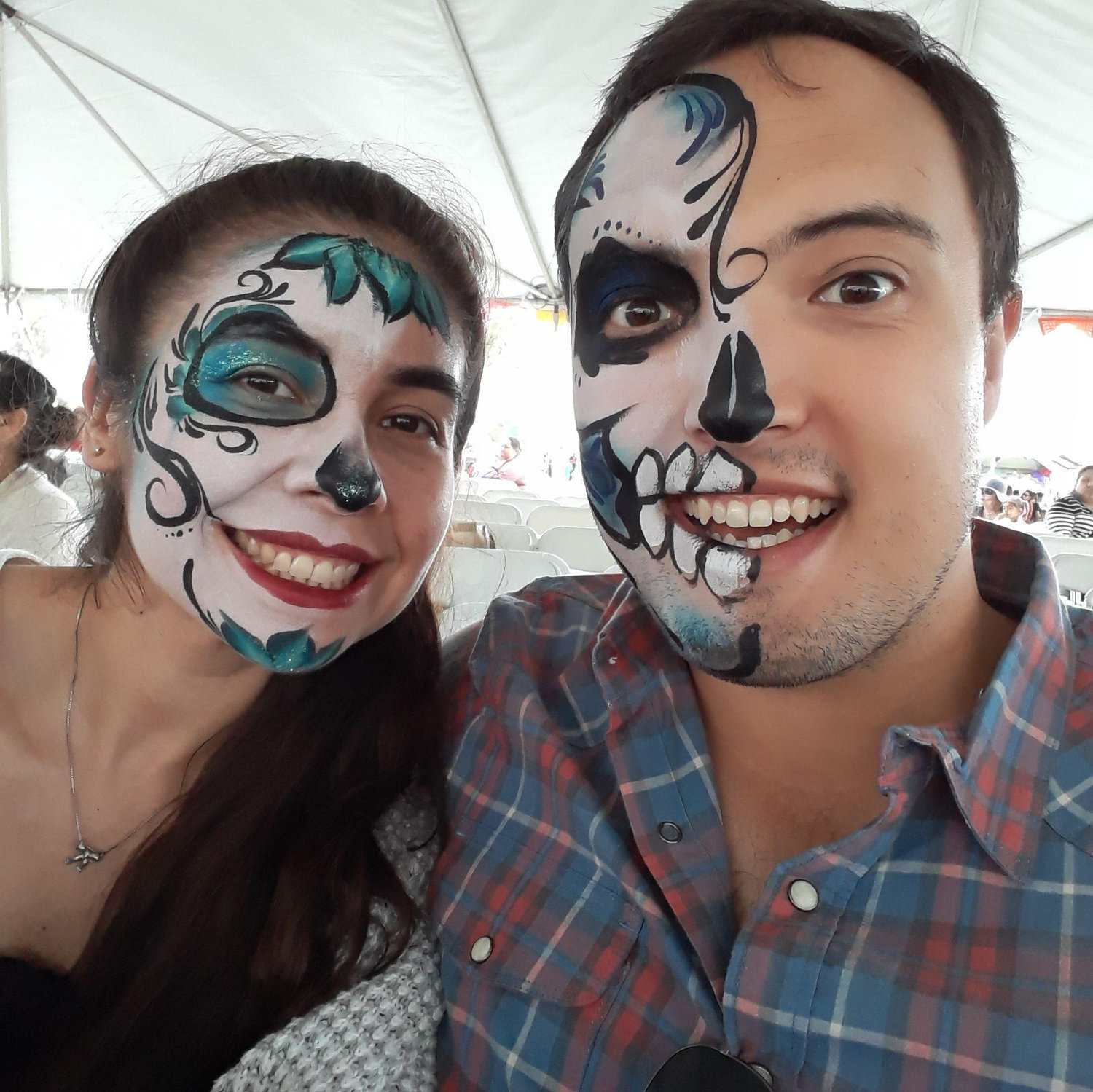 Dia De Los Muertos face painting