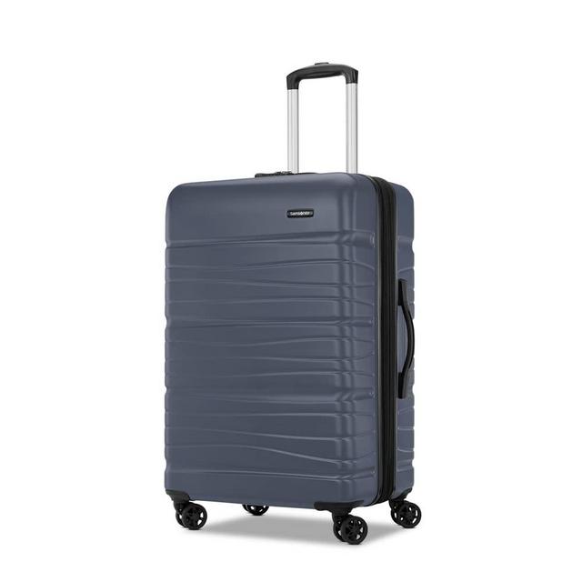 Samsonite Evolve Se Hardside Expandable Luggage with Double Wheels, Slate Blue, Medium Spinner