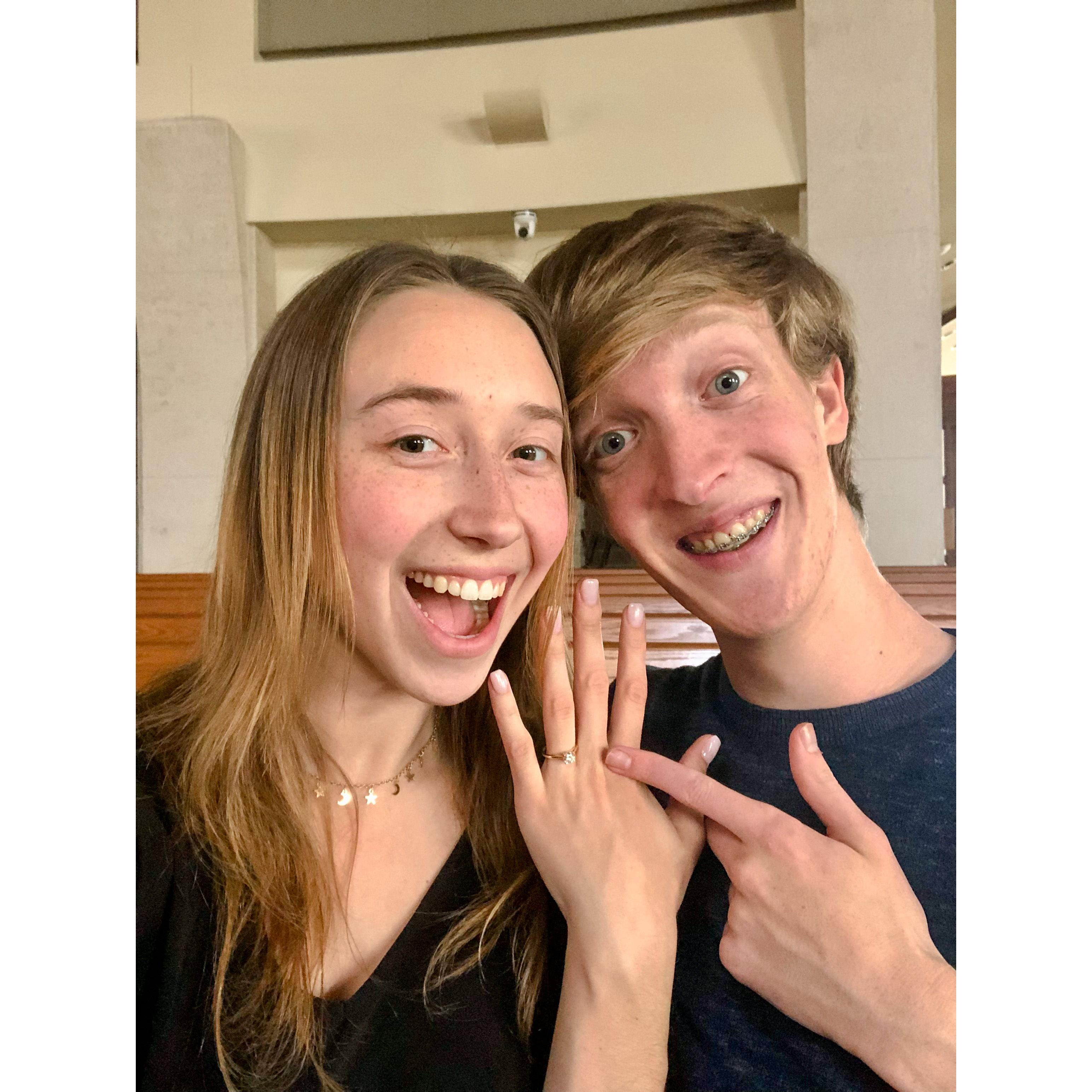 March 6th when he proposed!