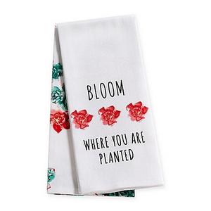 "Bloom Where You Are Planted" 2-Pack Kitchen Towel