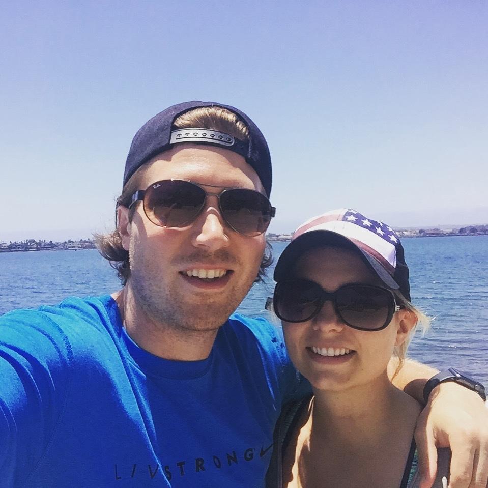California for Kate's wedding!