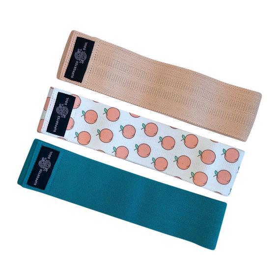 Peach Perfect Fabric Resistance Band Set