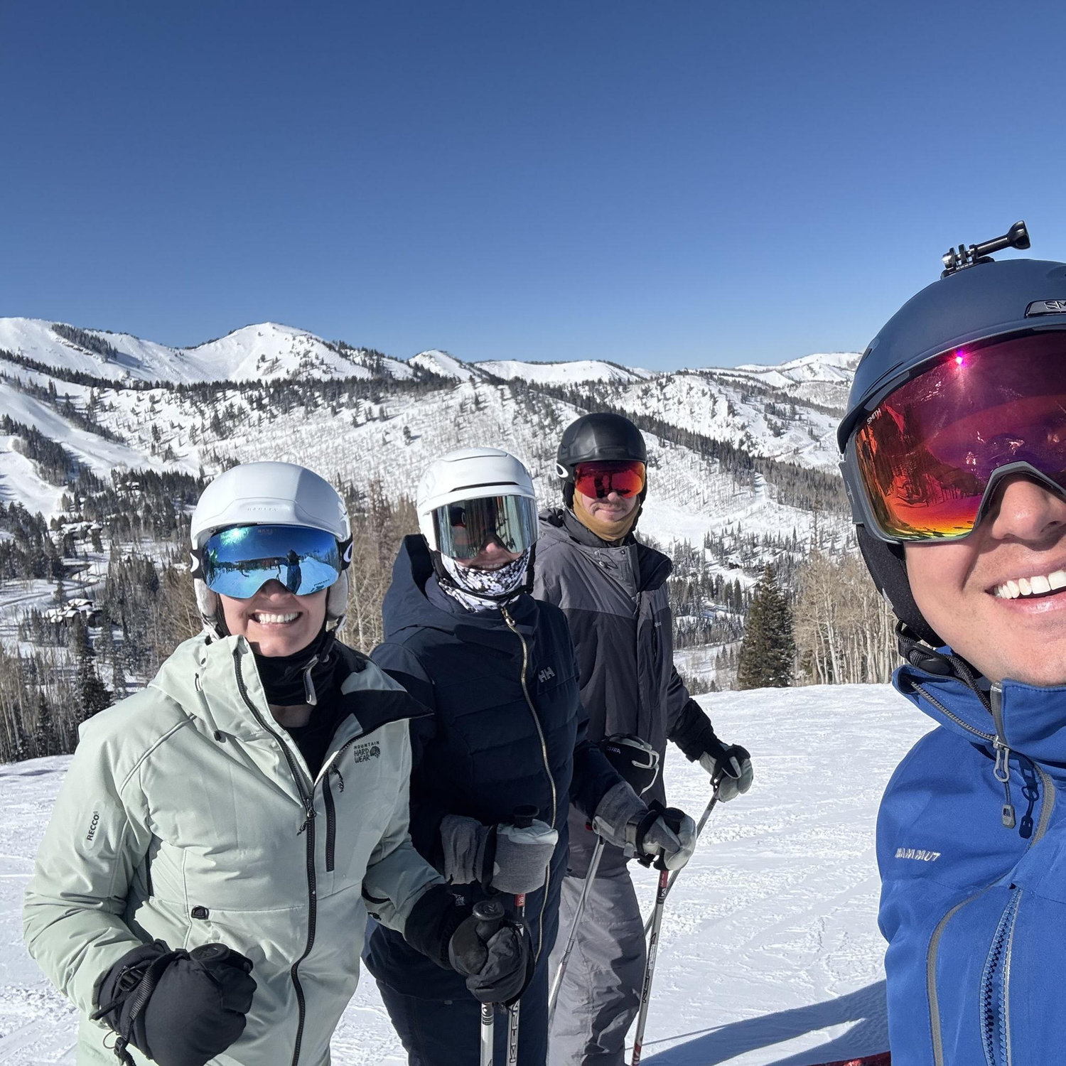 With Krystin's parents, crushing the moutains, and apre-ski vibes!