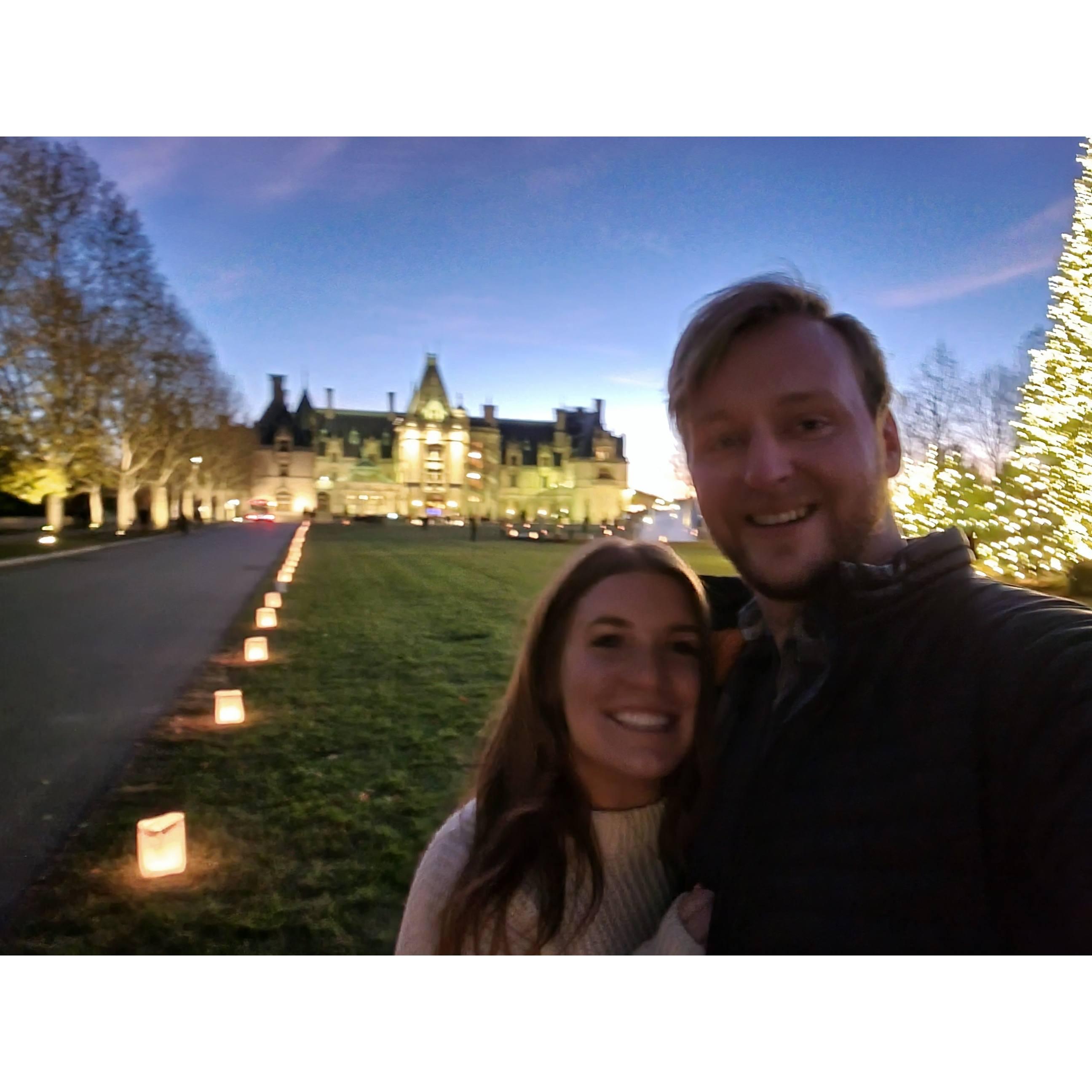Asheville Colorado at the Biltmore Estate with the Kunkels, November 2021.