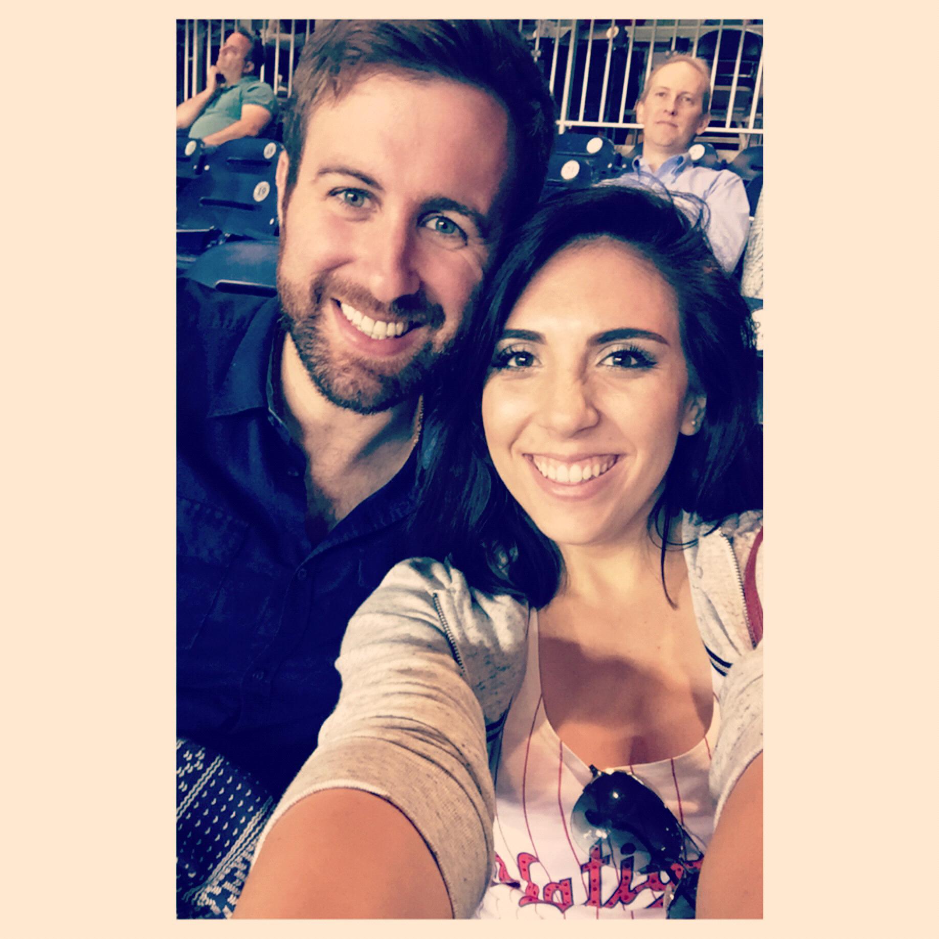 Our first picture together taken in May 2015, Go Nationals!
