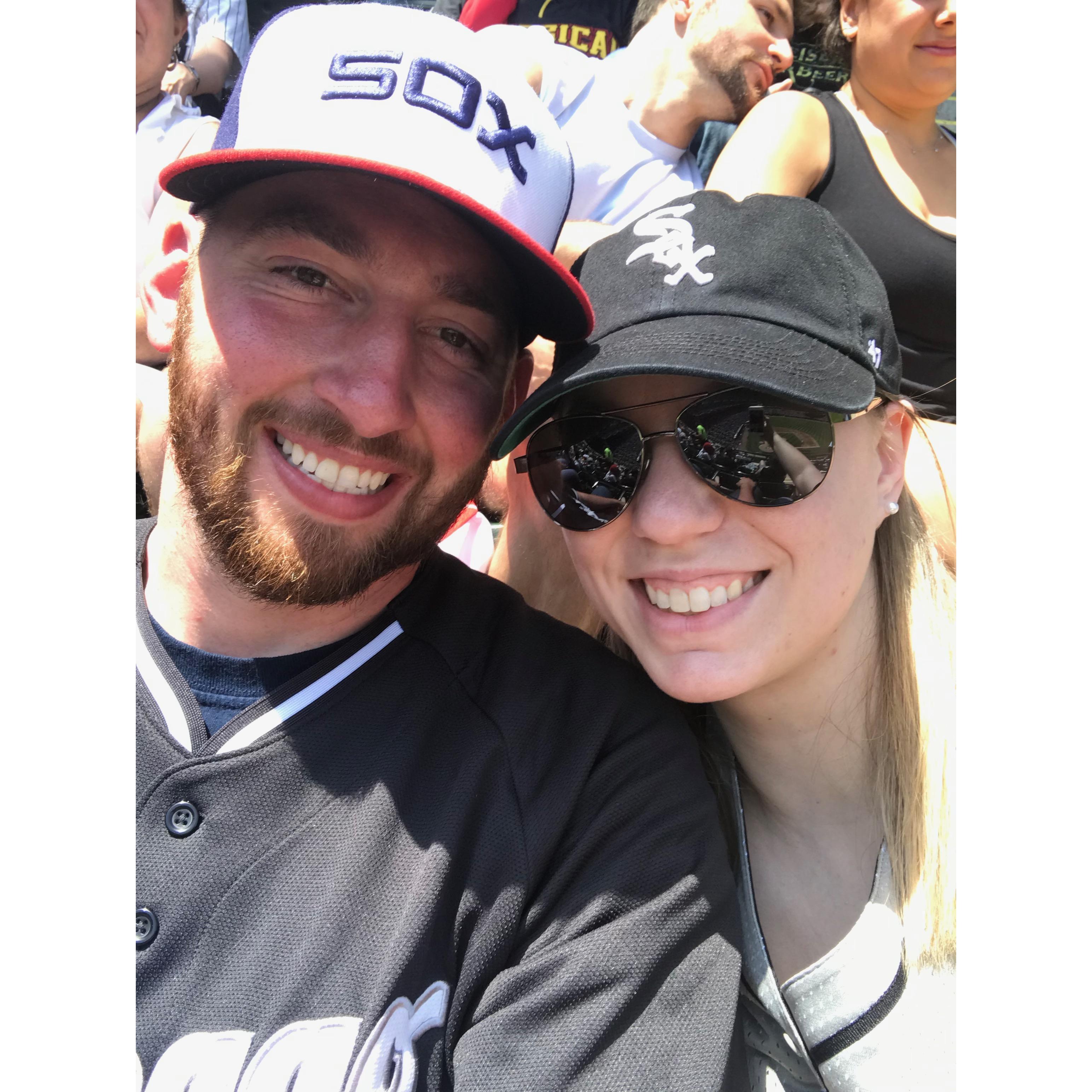 Our first White Sox game together
