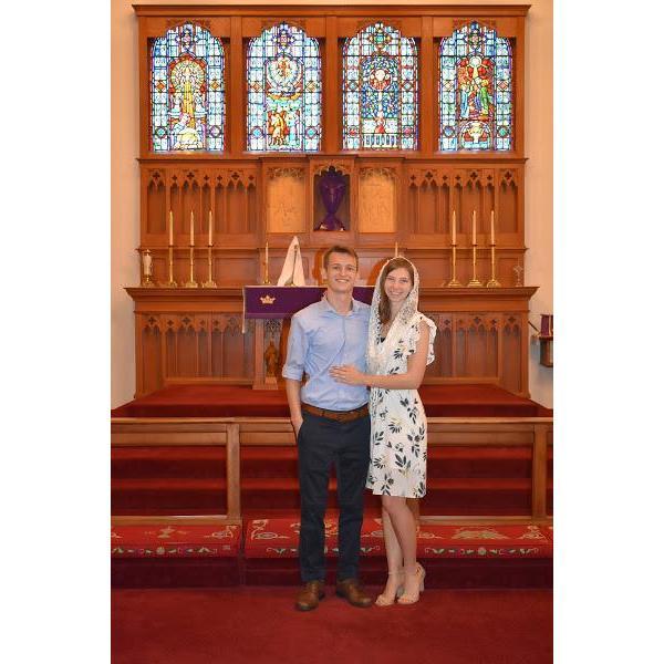 From our betrothal ceremony on March 20, 2021. This is a blessing of our engagement.