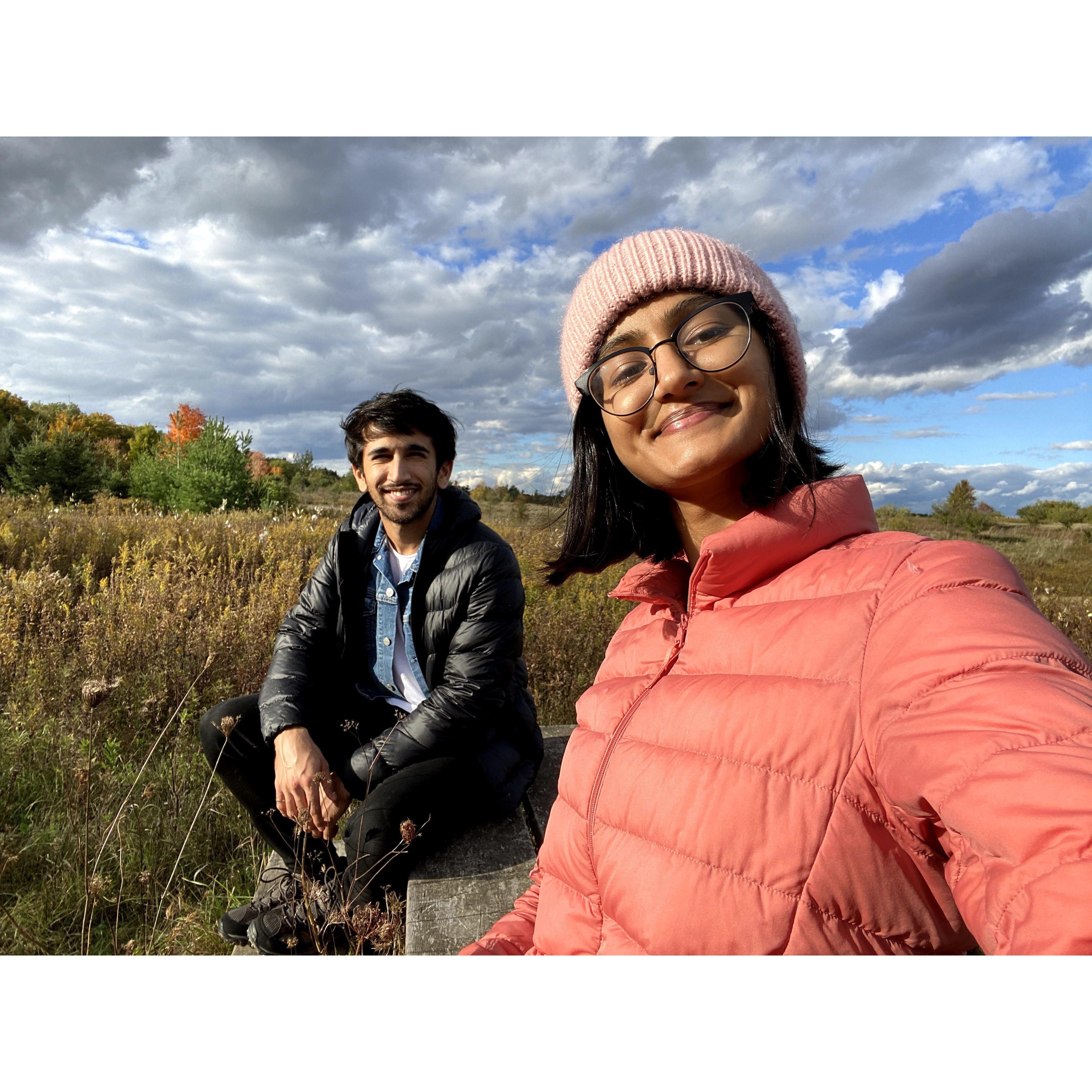 We love hiking together