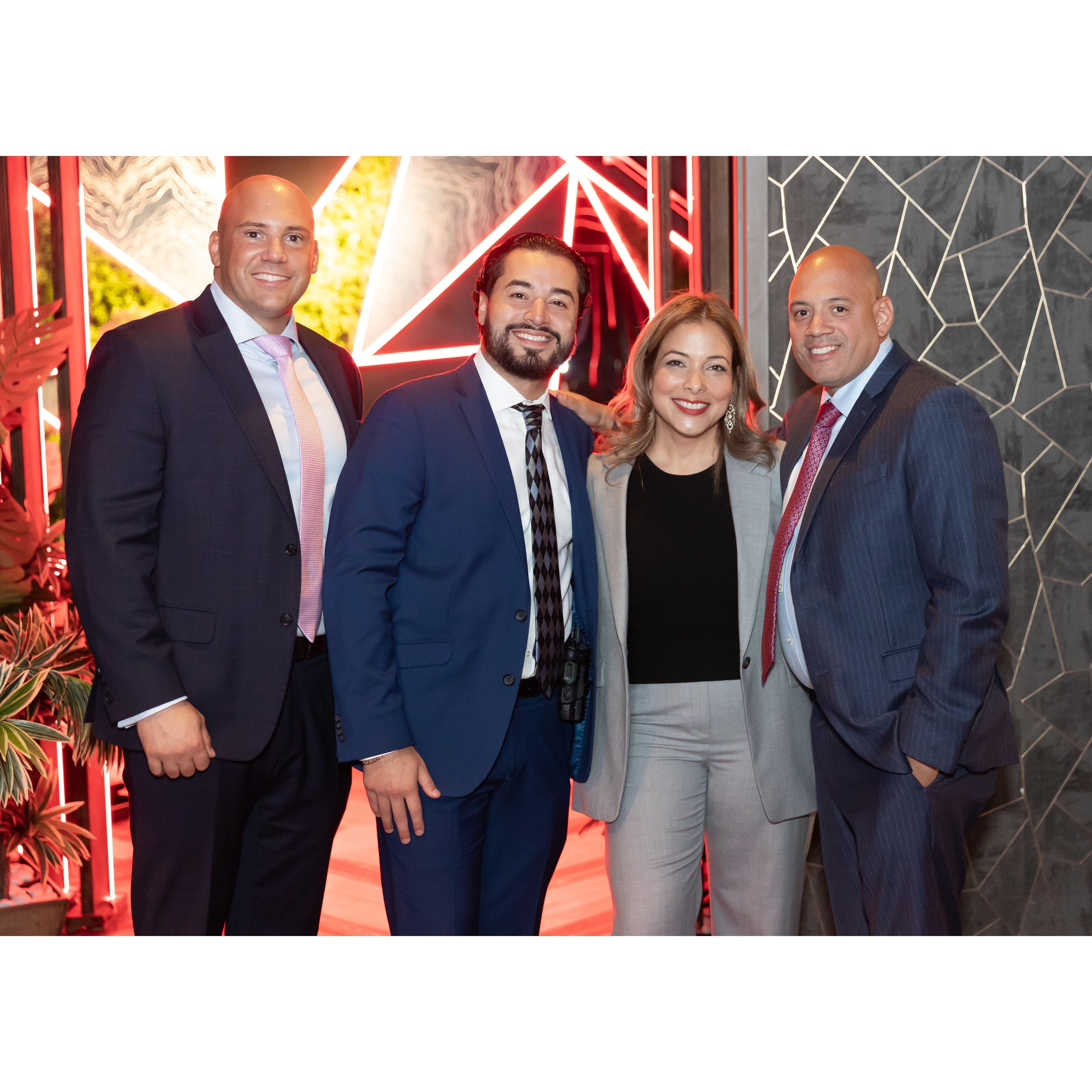 Kat and her security detail. lol