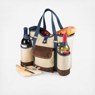 Wine Country 4-Piece Wine & Cheese Tote Set
