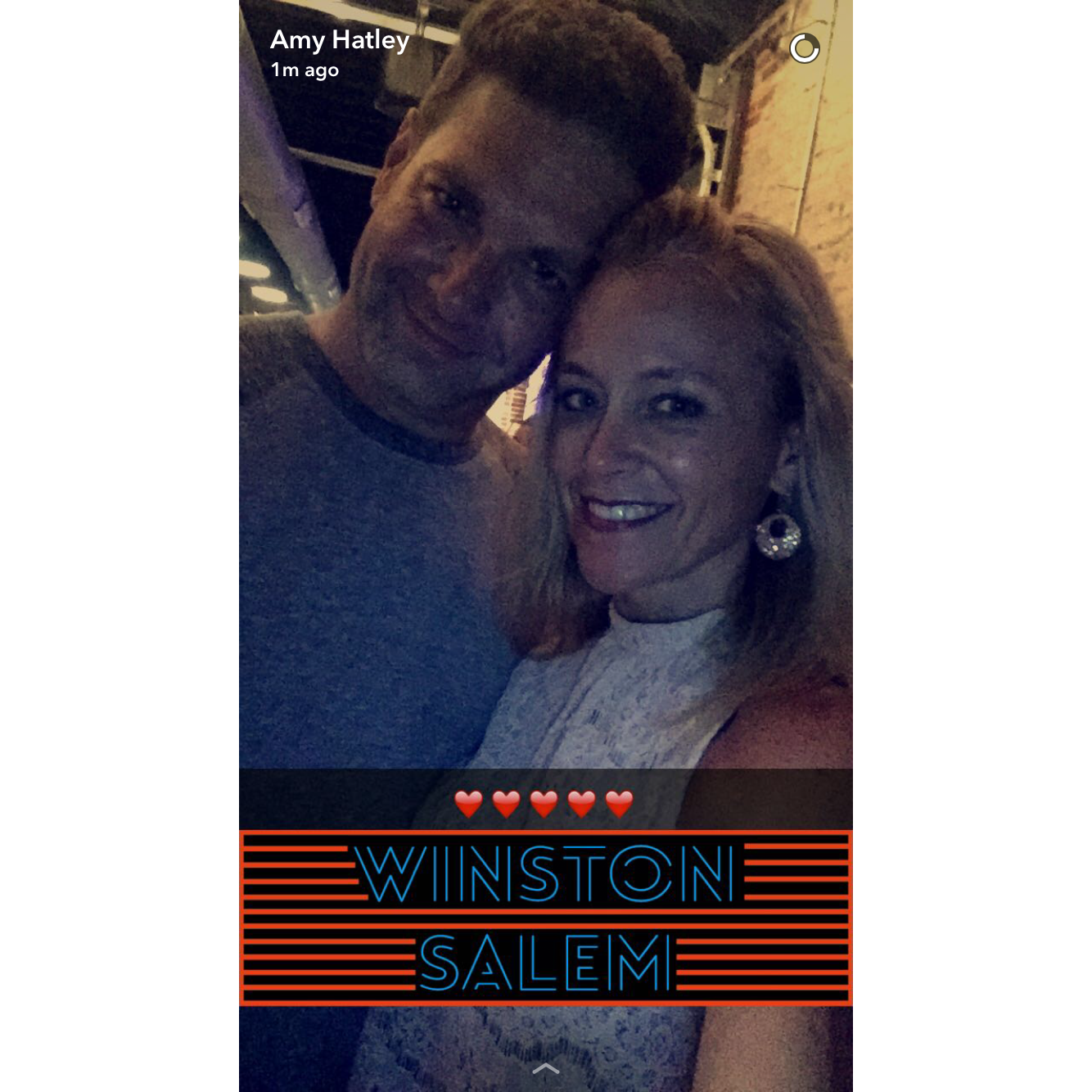 Our 3rd date, out at Wiseman Brewing Co in Winston-Salem. This was our very first picture. I, of course, broadcasted it immediately because I was already smitten by this point.