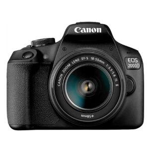 Canon EOS 2000D / Rebel T7 24.1MP CMOS 1080p DSLR Camera + EF-S 18-55mm F/3.5-5.6 Lens