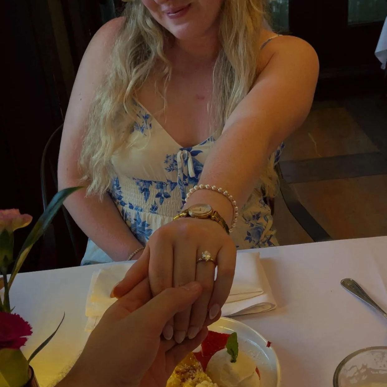 Celebratory dinner at Bernardin's the day after getting engaged