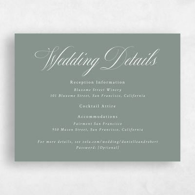 Deep Sage, Green Wedding Enclosure - Hunter