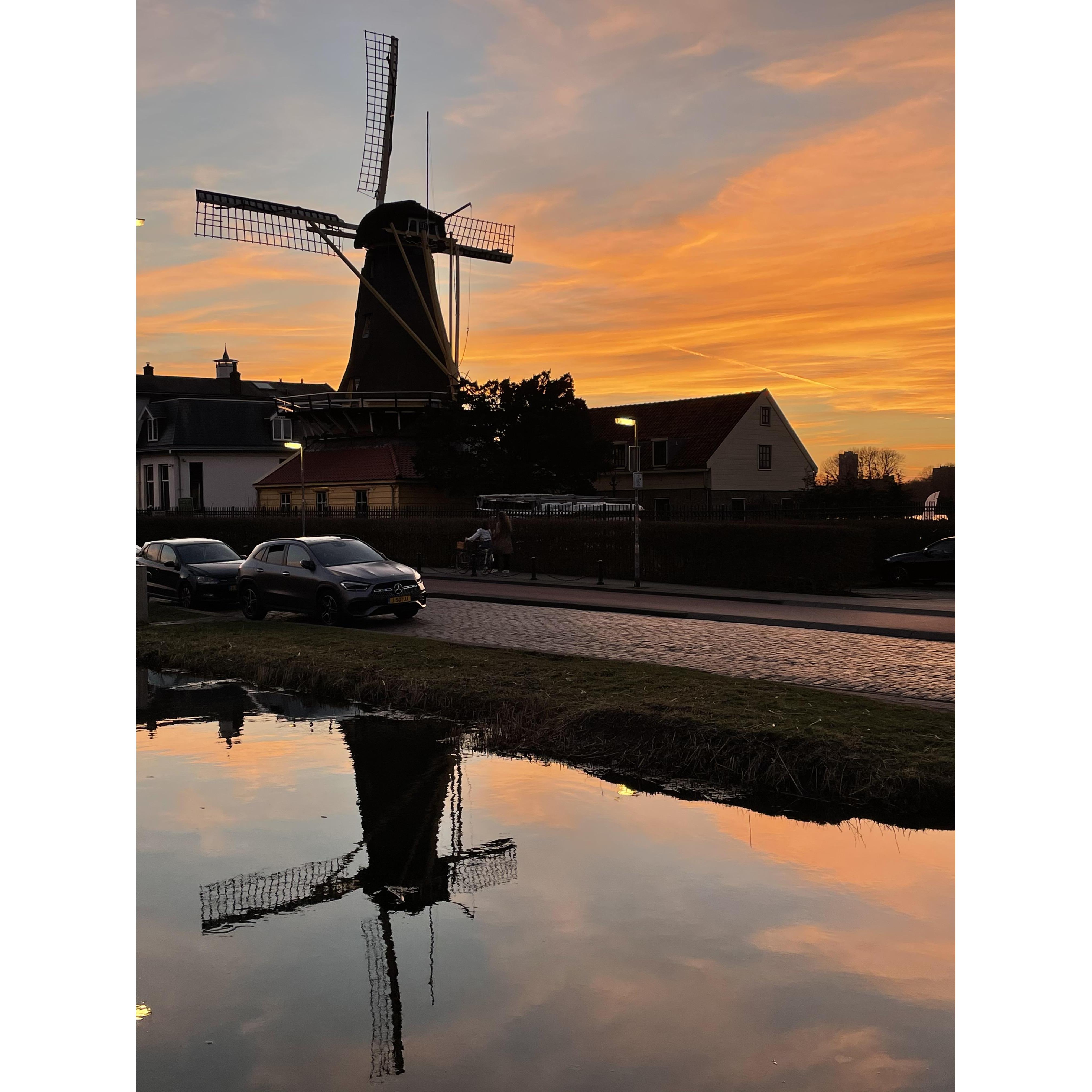 Sunset in Rotterdam