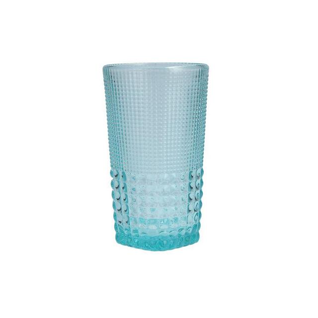 Malcolm Pool Blue Iced Beverage Glass, 15 oz., Set of 6