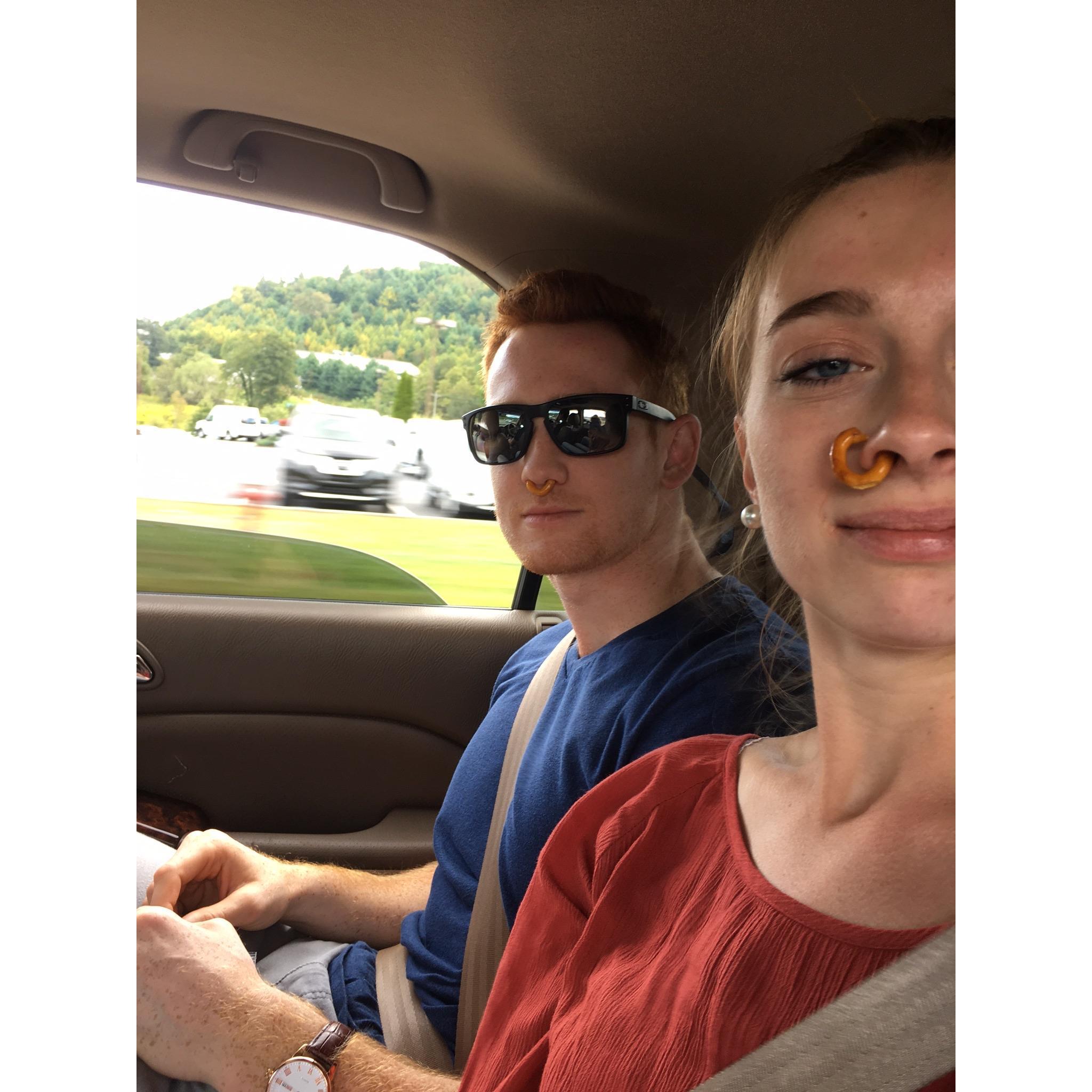 why would anyone get a real nose ring when you can have a pretzel one?