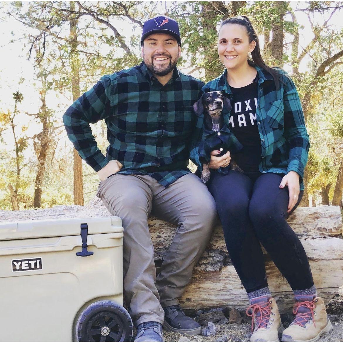 Family camping photo