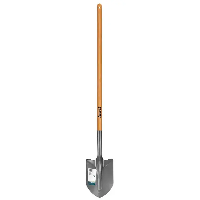47 in. L Wood Handle Steel Digging Shovel