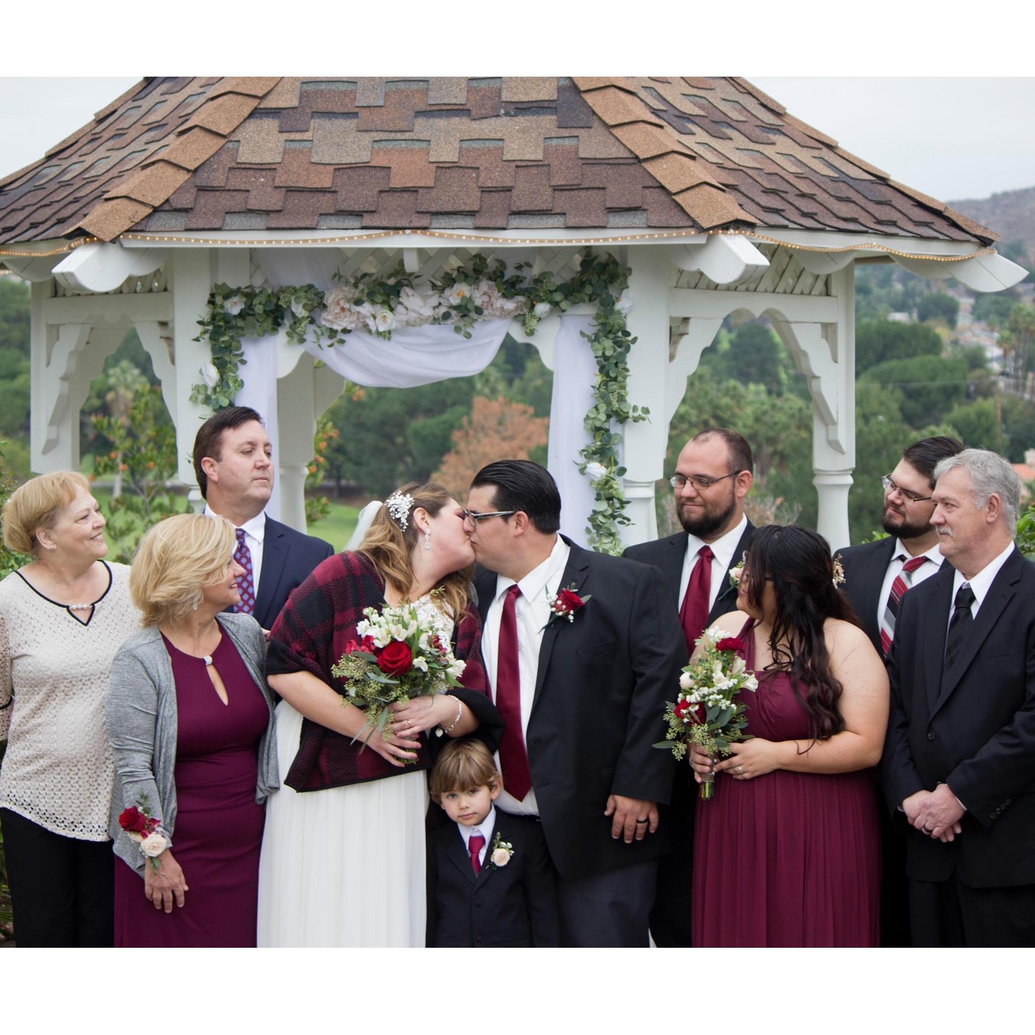 Mr. and Mrs. Stephen Layton's wedding, related by brother to Kristin.